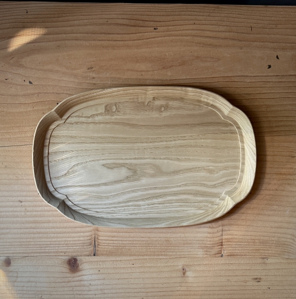 【 四十沢木材工芸 】 長木瓜盆(ながもっこうぼん)・中