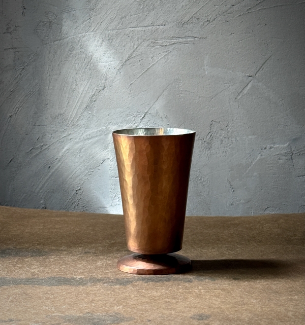 【 藤田 永子 】 銅の脚付きカップ